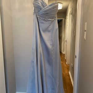 Strapless evening gown